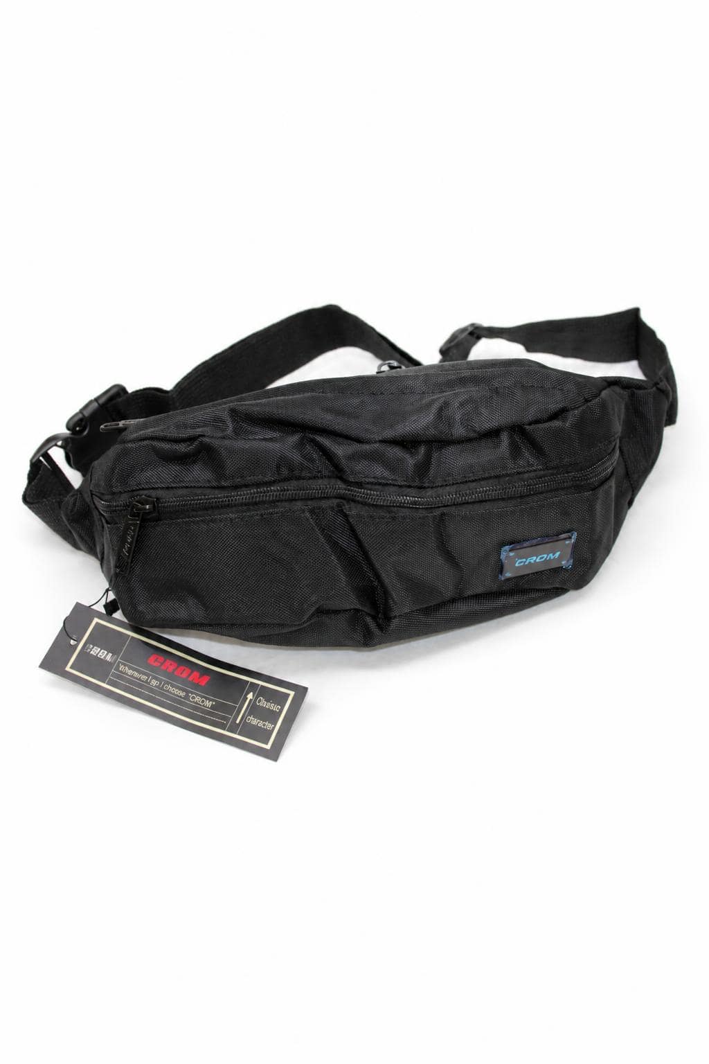 771b1678-e16c-4113-ab38-6696f80bca55.jpg حقيبة خصر رجالية CADM HP032 سوداء بسحابات - الصورة 1