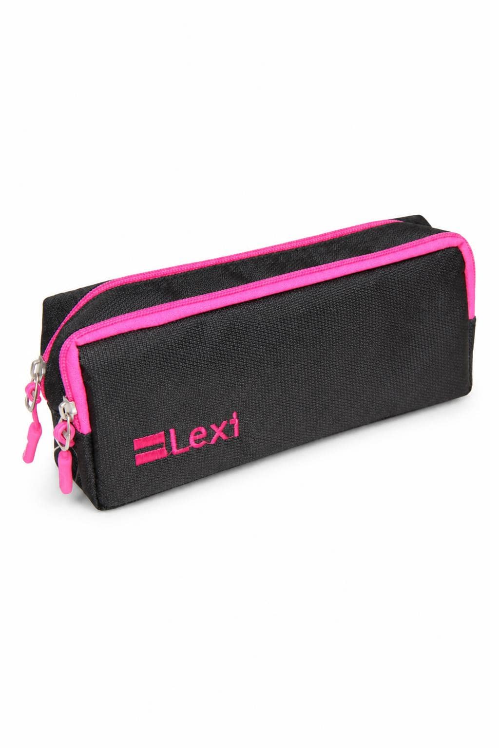 7739dc01-ebcb-48cc-9768-cf3ba13790a6.jpg مقلمة Lexi قماشية بسحابين ورديين - موديل 9141 - الصورة 1