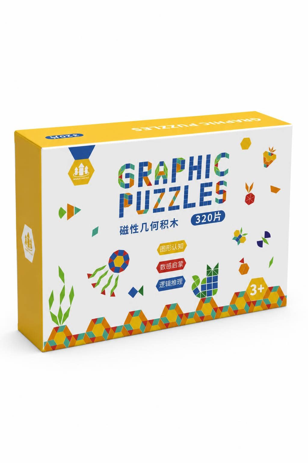 7afddf36-b089-40e9-b258-abc5d3c6e3c4.jpg لوح وايت بورد مغناطيسي Graphic Puzzles 320 قطعة 3+ - 15777 - الصورة 1