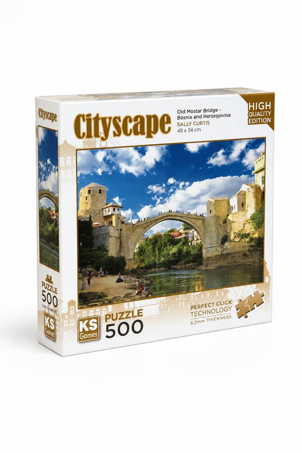 7c9008e5-de84-4b39-8ffb-b074bee1573d.jpg بازل KS Games Cityscape 500 قطعة Old Mostar Bridge 12418 - الصورة 1