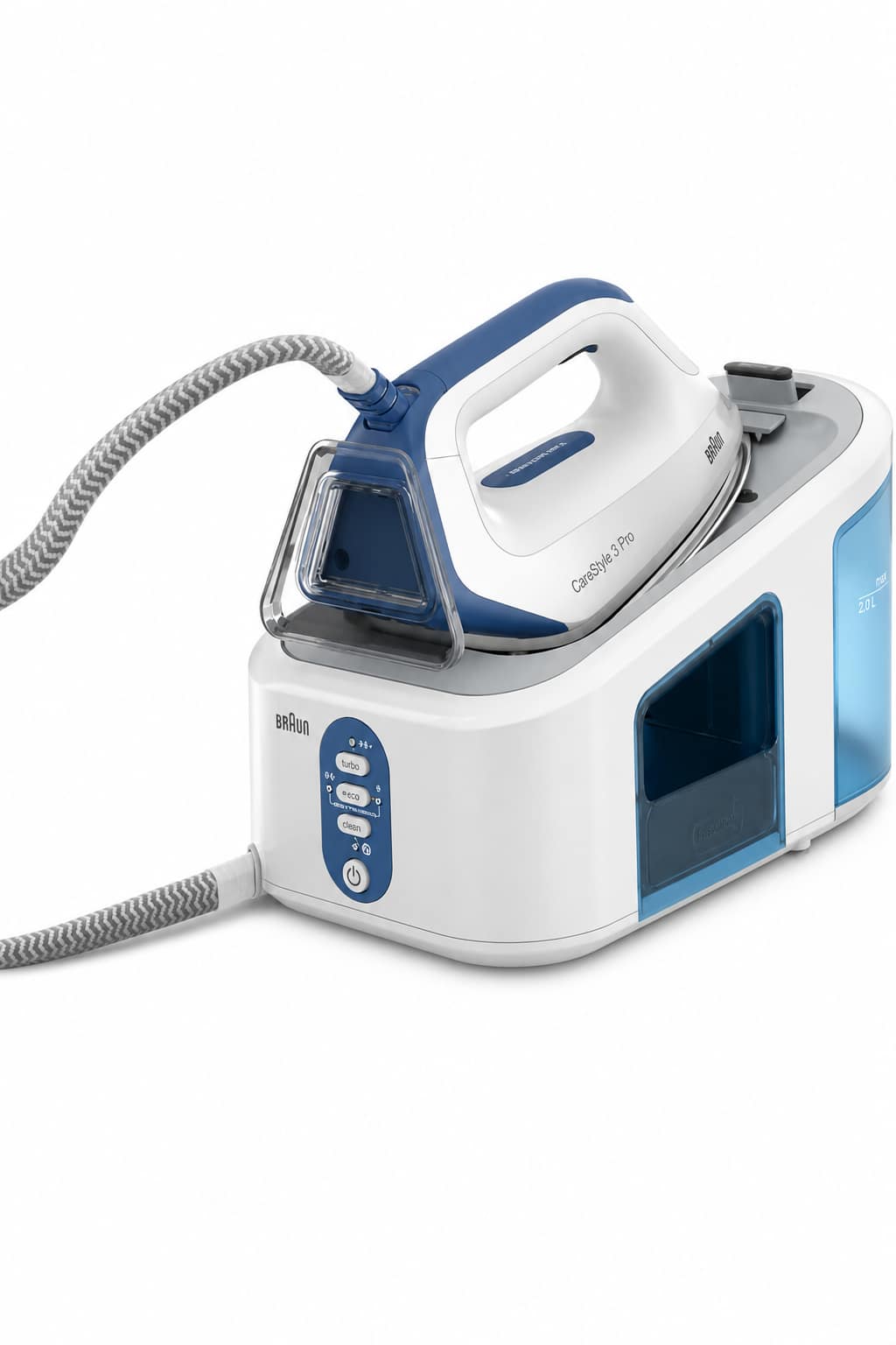 7d004bf6-80d6-4691-88fe-ba64cd4d16ed.png مولد بخار Braun IS3157BL CareStyle 3 بقوة 2400 واط وضغط 6.8 بار - الصورة 1
