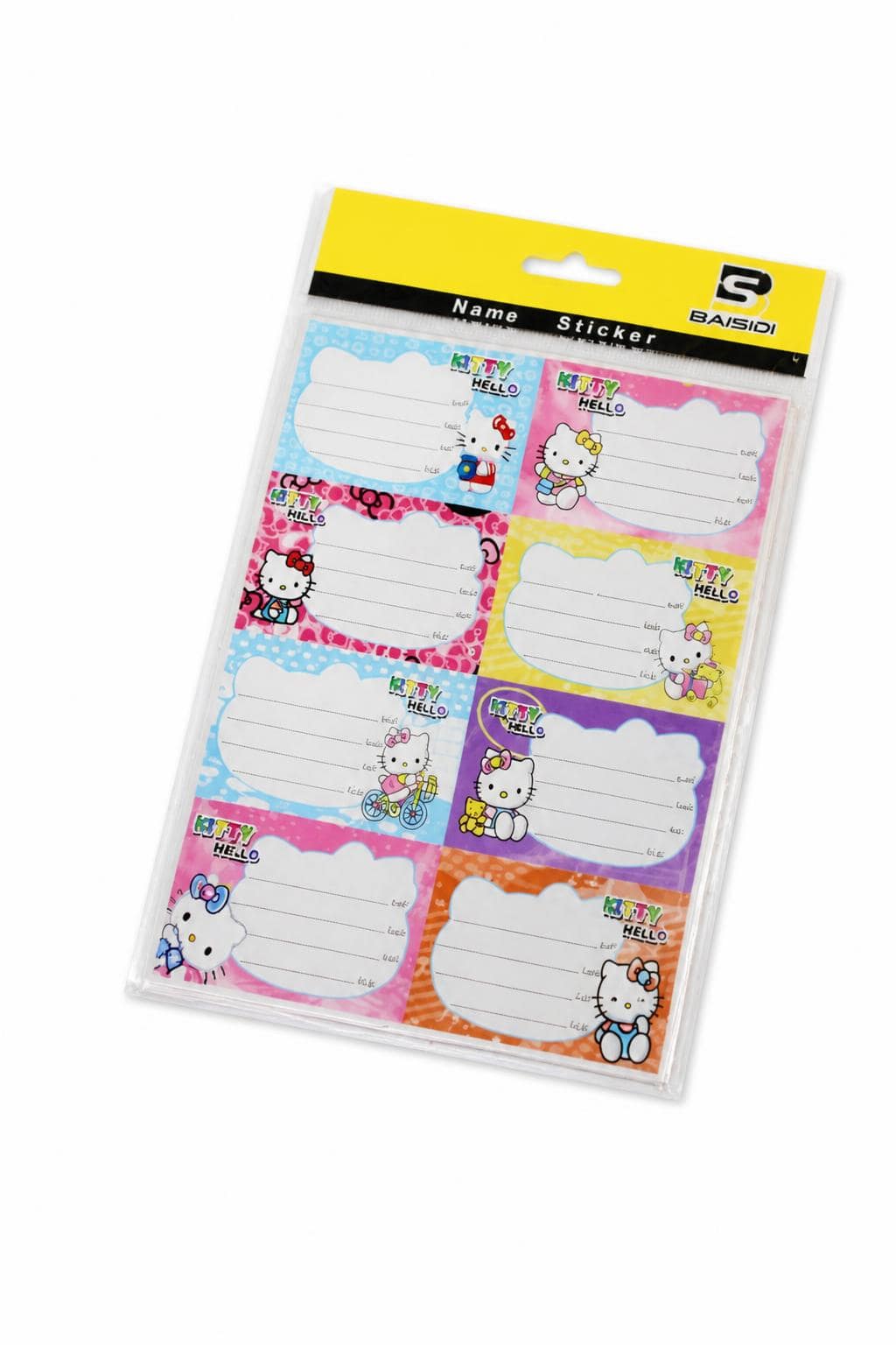 8106d629-e67b-40d8-8916-a5af89390b0d-2.jpg كيس إتيكيت لاصق BASIDI برسومات KITTY HELLO، 48 لصاقة - الصورة 1