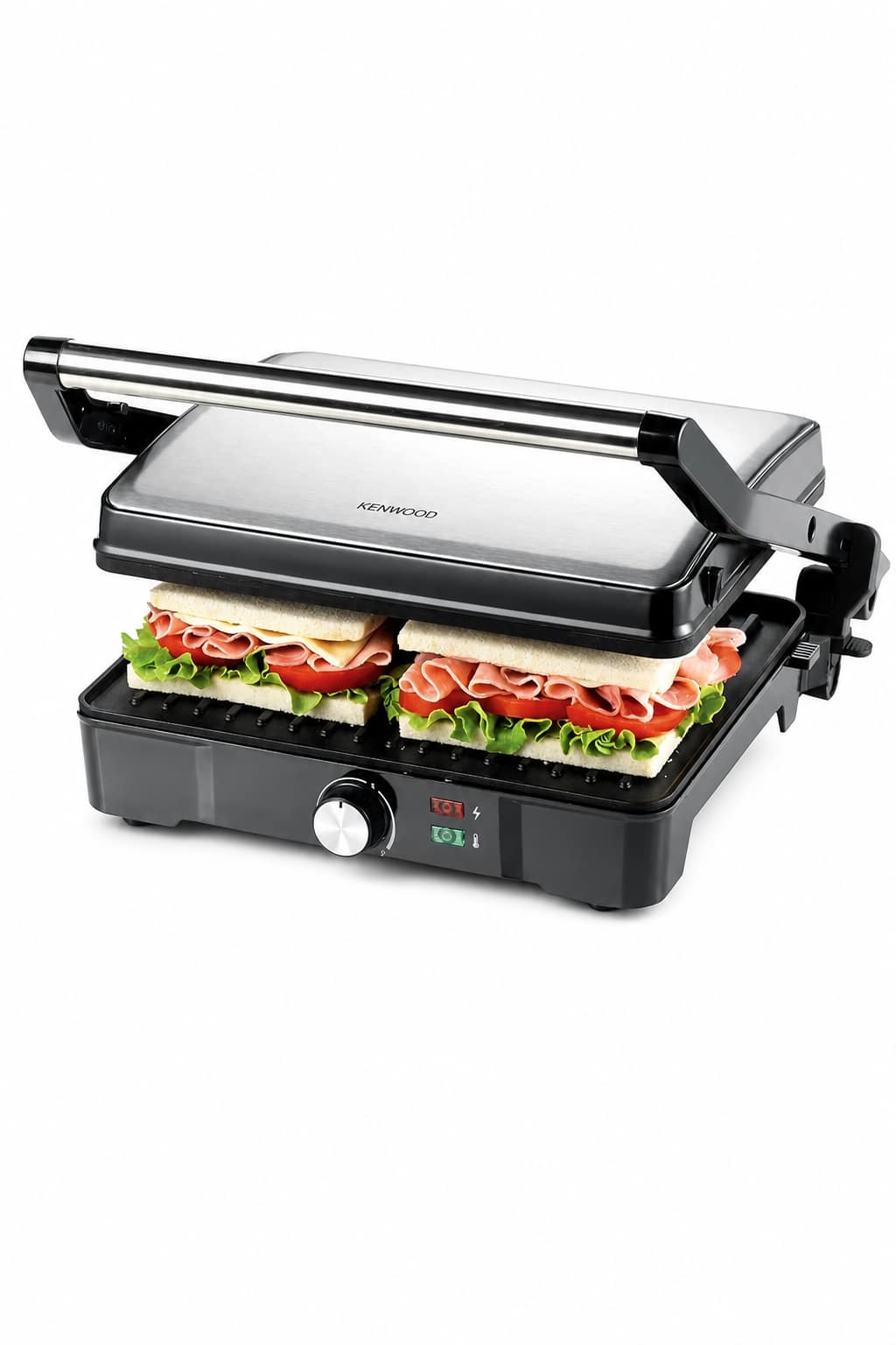 81d81950-5ade-4f03-b0e2-25917c8a4303.png شواية تلامسية Kenwood HGM31.000SI بقدرة 2000W و3 أوضاع شوي - الصورة 1