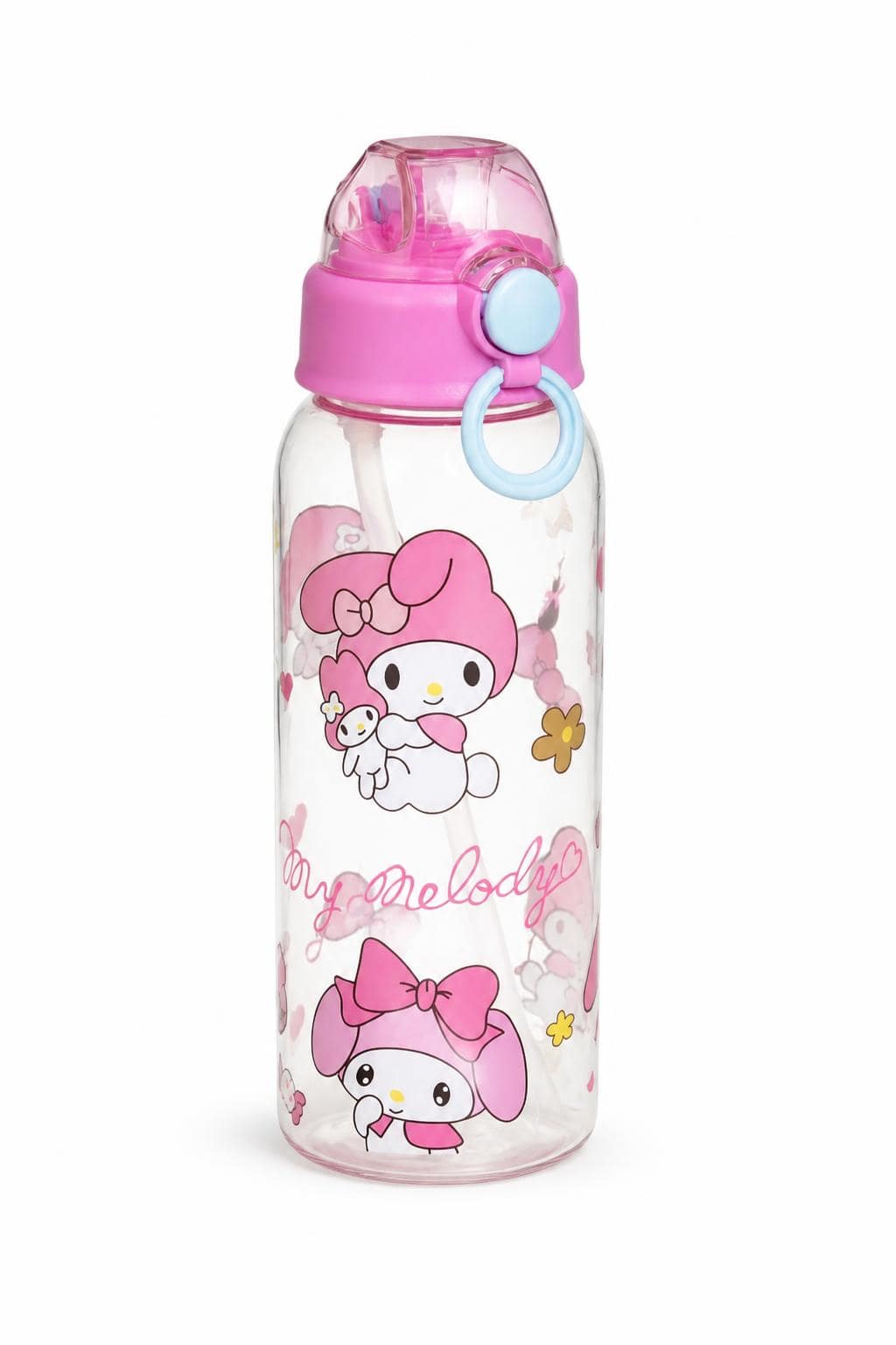 8c80e5f1-07ab-4909-9be1-6a9baccd5fe5.jpg مطرة بلاستيكية My Melody مع كبسة وردية - موديل 7718314 - الصورة 1