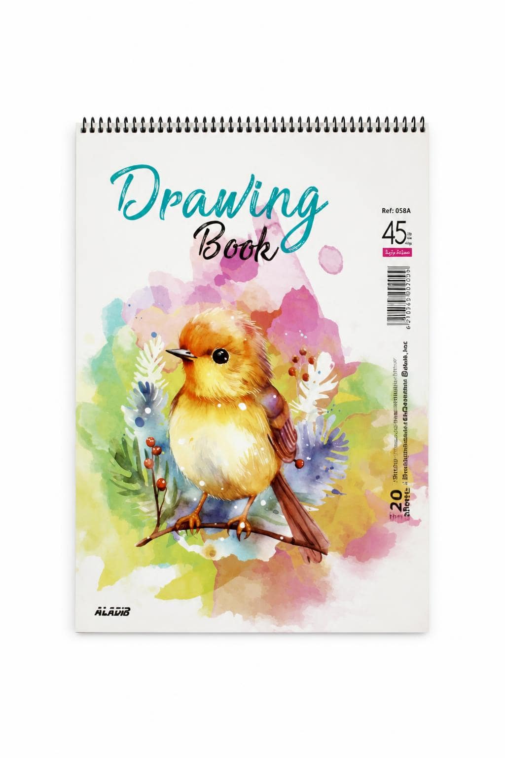 8e194f18-de2b-4aa4-8d2f-5fa82f641145.jpg دفتر رسم كبير الأديب 20 ورقة 330×230mm - 12372 - الصورة 1