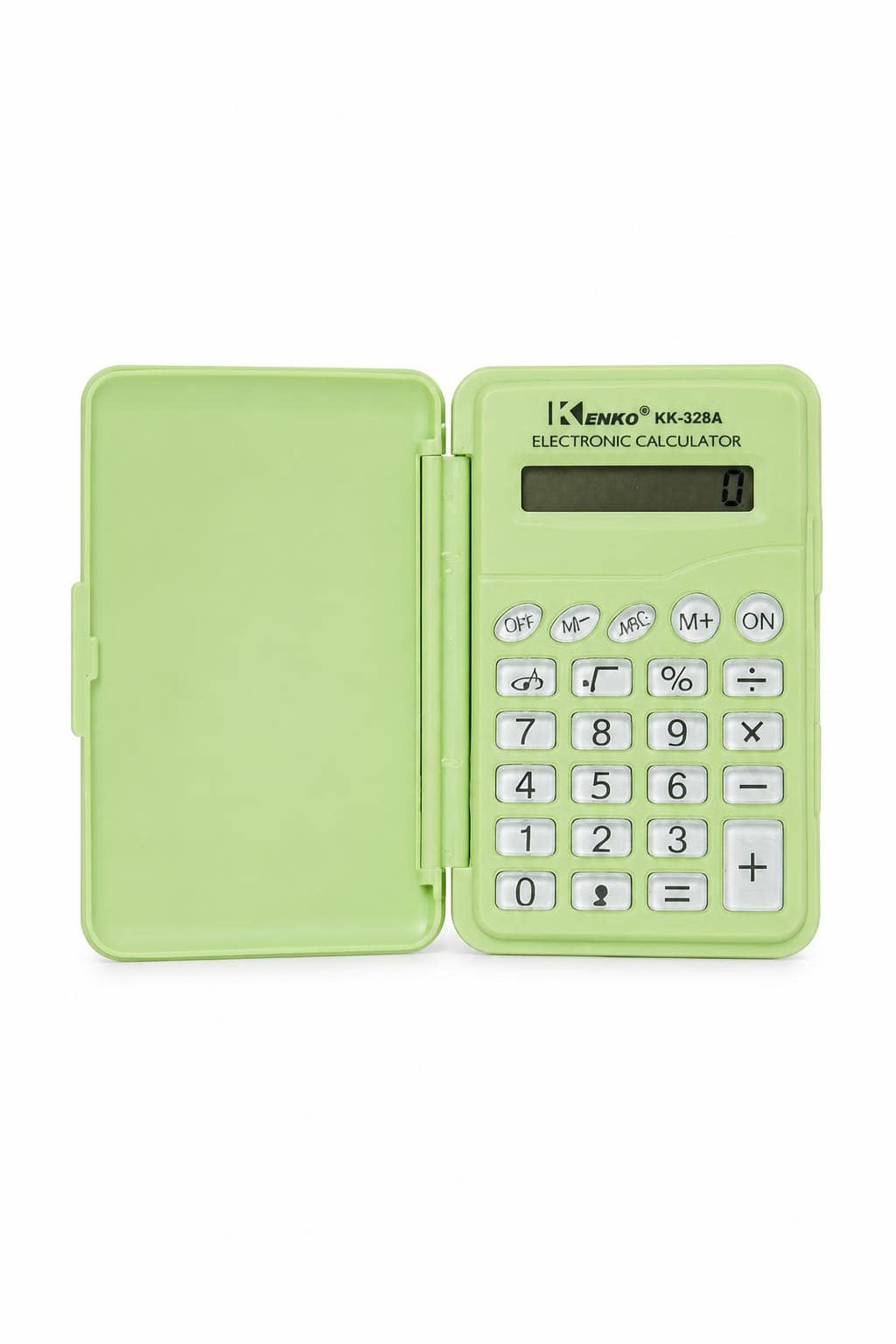 903e2e20-4634-418c-8eae-53cdbf647a41-1.jpg آلة حاسبة صغيرة KENKO KK-328A بغطاء ورنة - موديل 7661 - الصورة 1