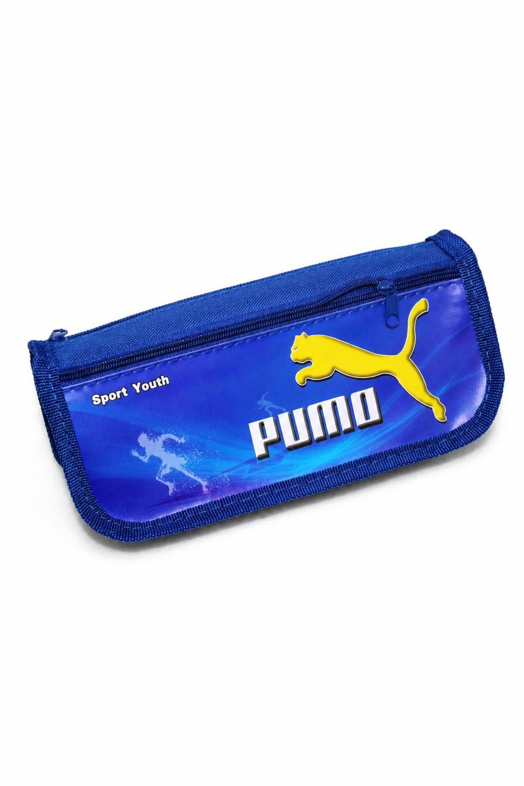 932aed76-3344-47b7-961b-ffa997ca4d00.jpg مقلمة قماشية زرقاء بطبعة PUMA رياضية - موديل 3360144 - الصورة 1