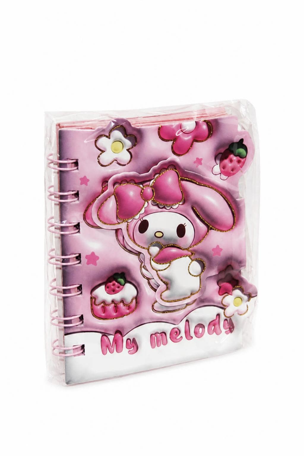 93ba4de1-e243-4928-9bc0-e753c0747fad.jpg دفتر ملاحظات صغير بتصميم My melody وردي - موديل 14603 - الصورة 1