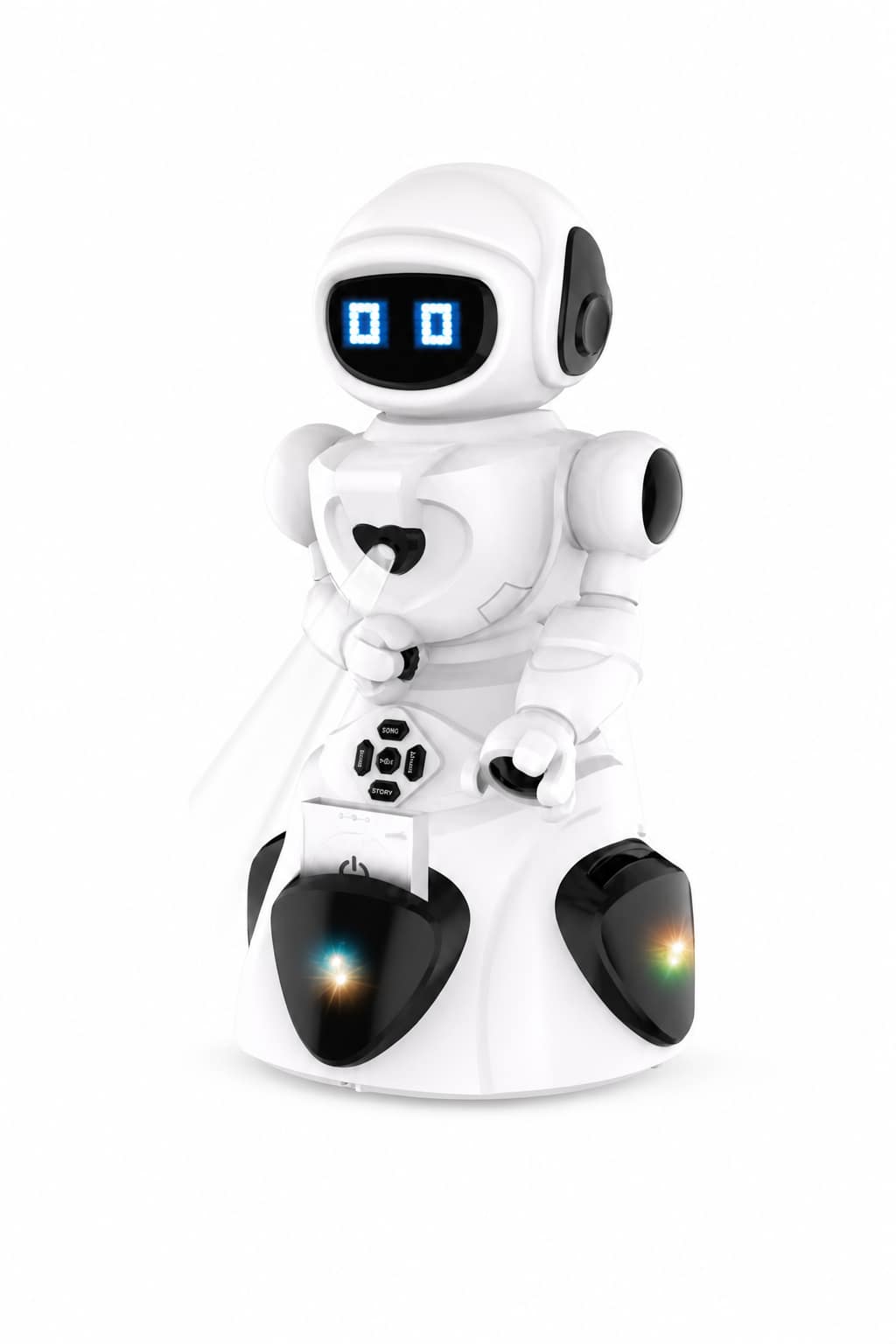 95033075-5c9f-4575-a3c4-21e8bb0af330.png لعبة روبوت تعليمي ذكي للأطفال موديل 11 مع قراءة البطاقات وإضاءة LED ملونة - الصورة 1