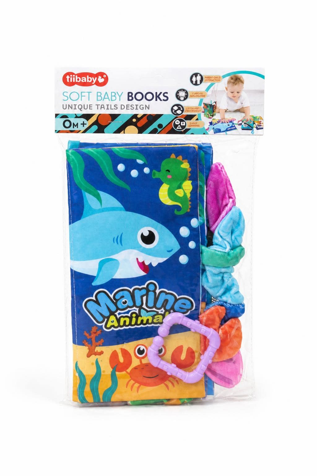 a084c91d-68d5-4812-bce0-e0e5141f2d4f-1.jpg كتيب قماشي طولي tiibaby للحيوانات البحرية 0m+ موديل 16147 - الصورة 1