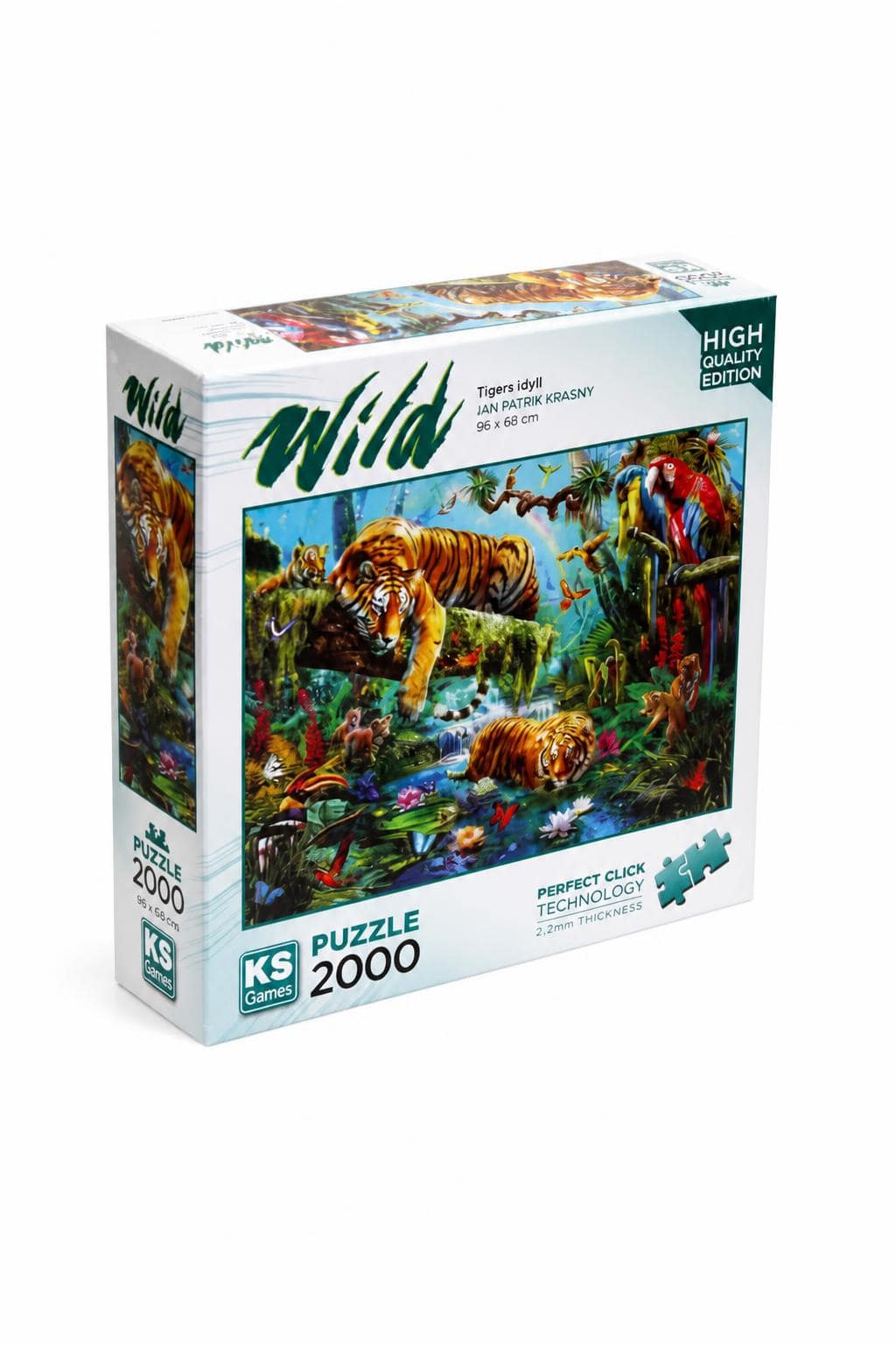 a22b50ab-7630-41f5-8260-4ef4f8b9edbf.jpg بزل KS Games Wild نمور 2000 قطعة 96×68 سم - 16316 - الصورة 1