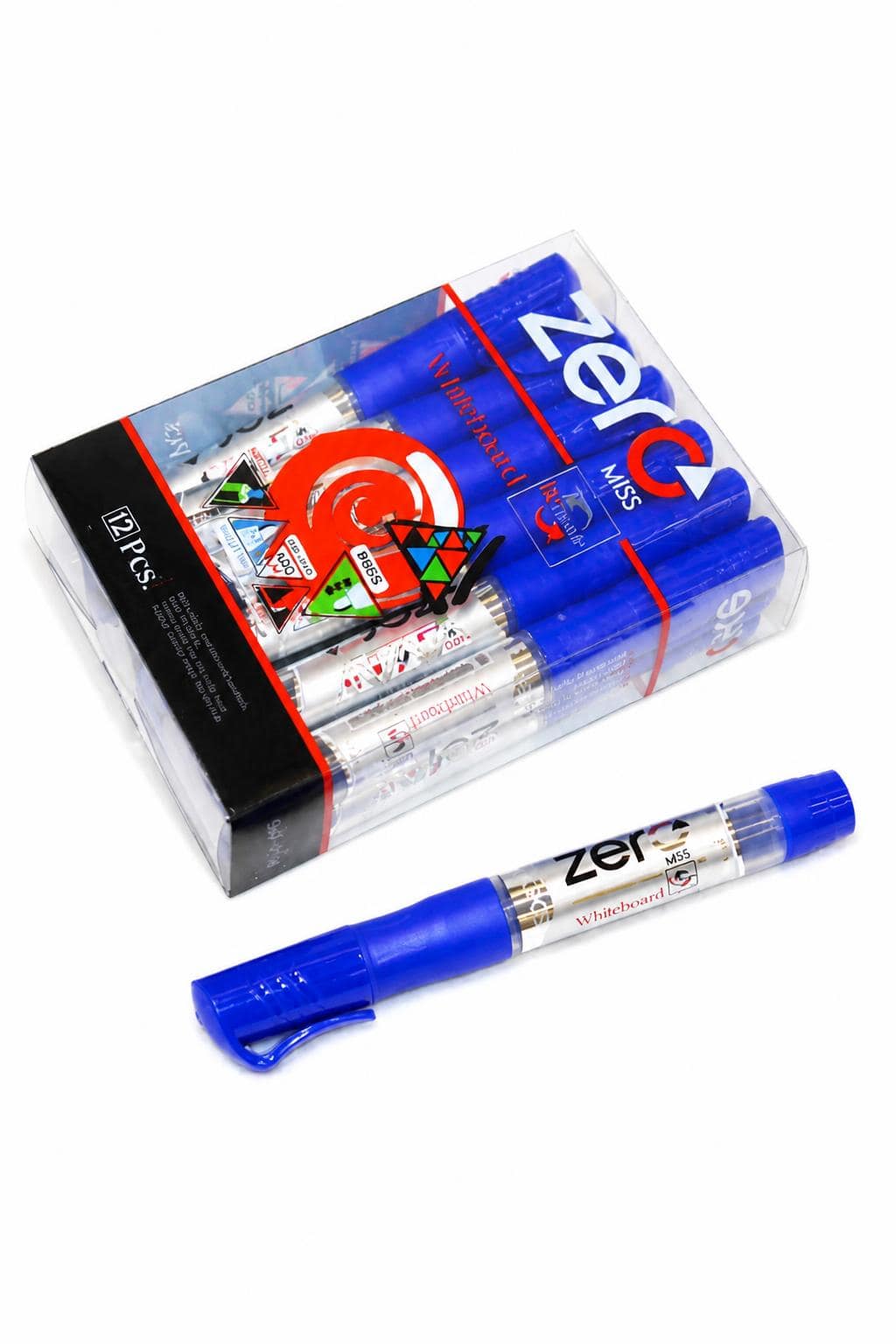 a4a773e9-8a23-4fea-857b-a0e59ba0a828.jpg أقلام وايت بورد زيرو 12 قطعة باللون الأزرق - 14536 - الصورة 1