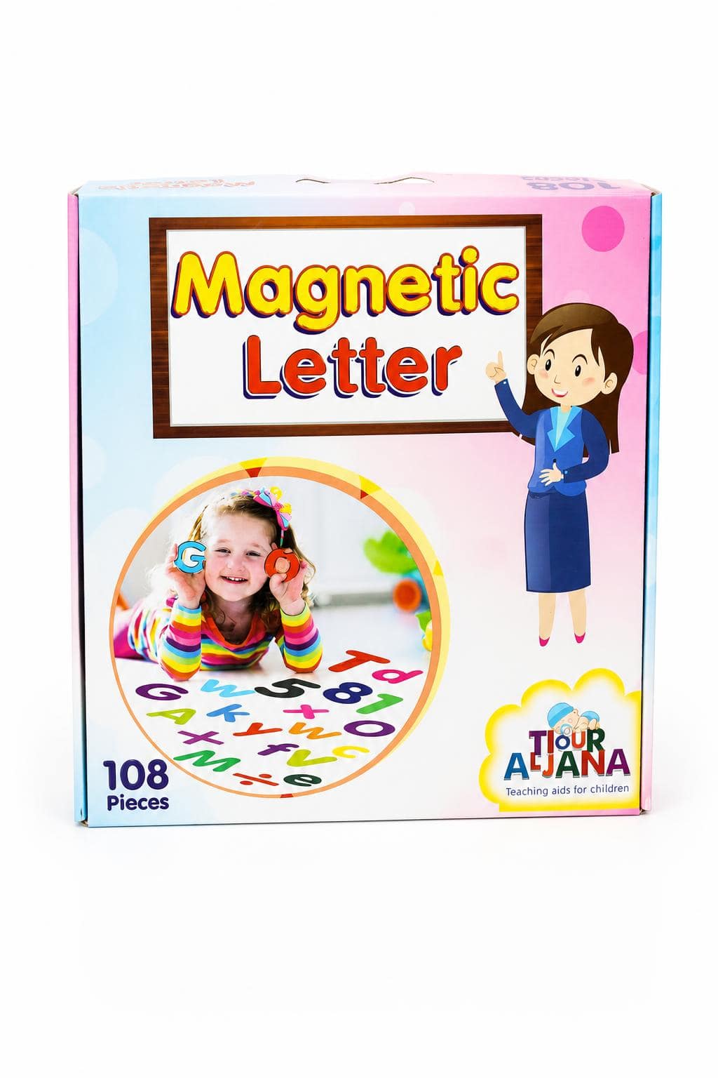 a9820eb1-37bd-425d-ba7f-7302f4d844a5.jpg حروف وأرقام مغناطيسية إسفنجية إنجليزية TIJOUR ALJANA 4158 - الصورة 1