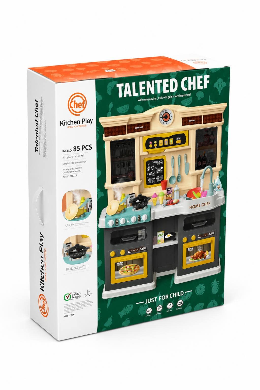 a9903c2f-8024-48ce-a105-482452c00aff.jpg مطبخ لعب جامبو Chef Kitchen Play 85 قطعة - موديل 8155578 - الصورة 1