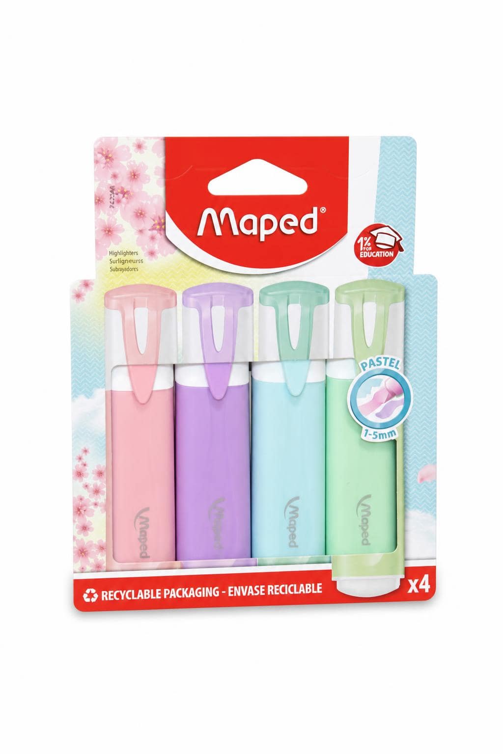 ab3445de-ade3-4ed2-9a13-033e9845b0b9.jpg طقم هاي لايتر Maped باستيل 4 ألوان 1-5 mm - 9536359 - الصورة 1