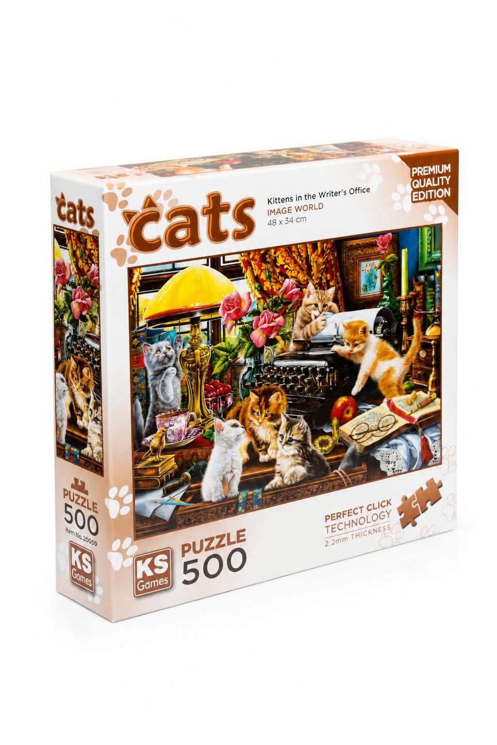 acb59143-857e-4f26-848e-c58b7fe0c74d.jpg بازل KS Games Cats 500 قطعة 48 x 34 cm - 12422 - الصورة 1