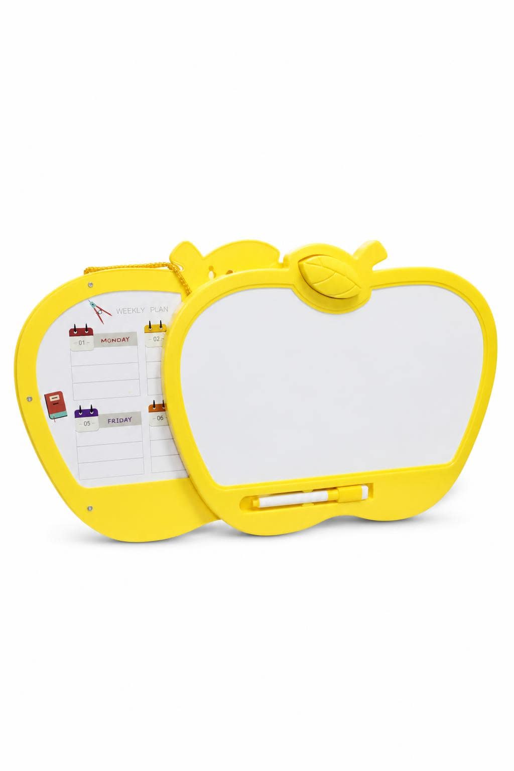 adc95a91-7611-408a-bfa3-f6cca5ac3bf9.jpg لوح وايت بورد معدني بإطار بلاستيكي تفاحة - 9433 - الصورة 1
