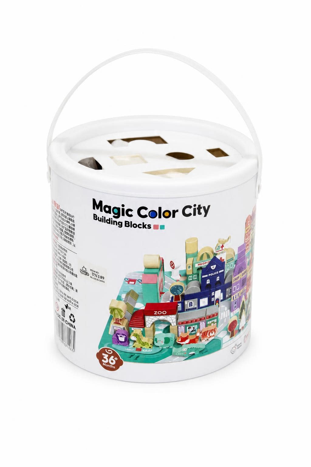 aec416e7-439a-421a-b566-4e9d2545e3ca.jpg لعبة بناء مدينة خشبية Magic Color City 135 قطعة - 2994479 - الصورة 1