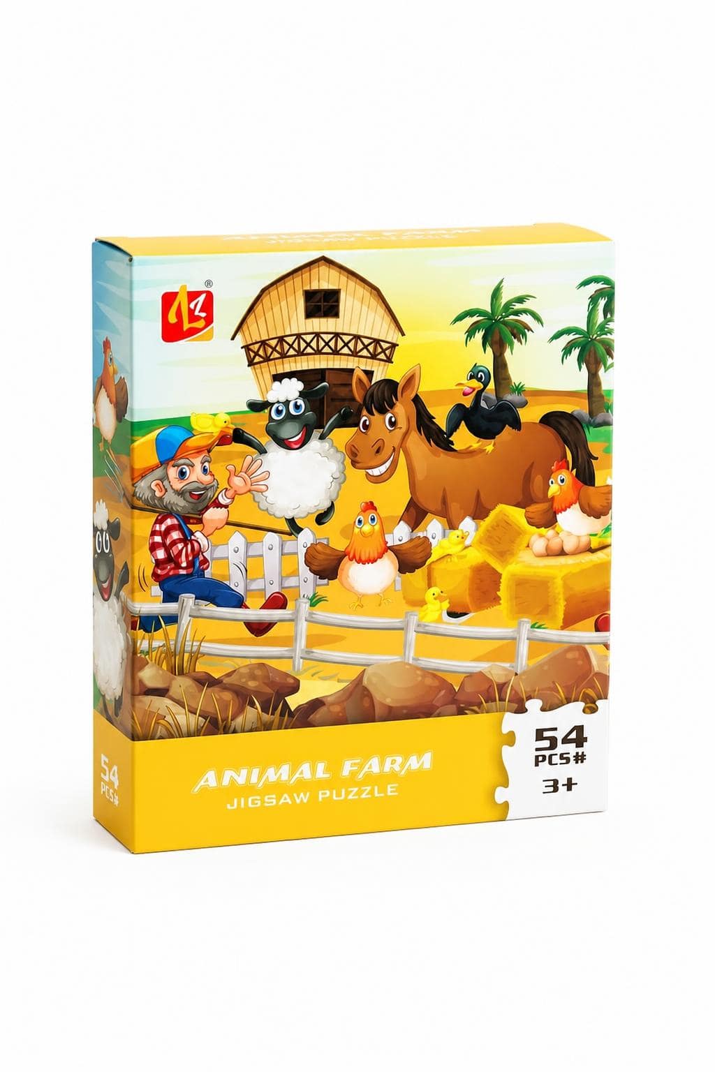 b064ef47-ab1e-4d67-a928-f20def11b2c5-1.jpg لعبة بزل Animal Farm 54 قطعة للأطفال 3+ - موديل 3884742 - الصورة 1