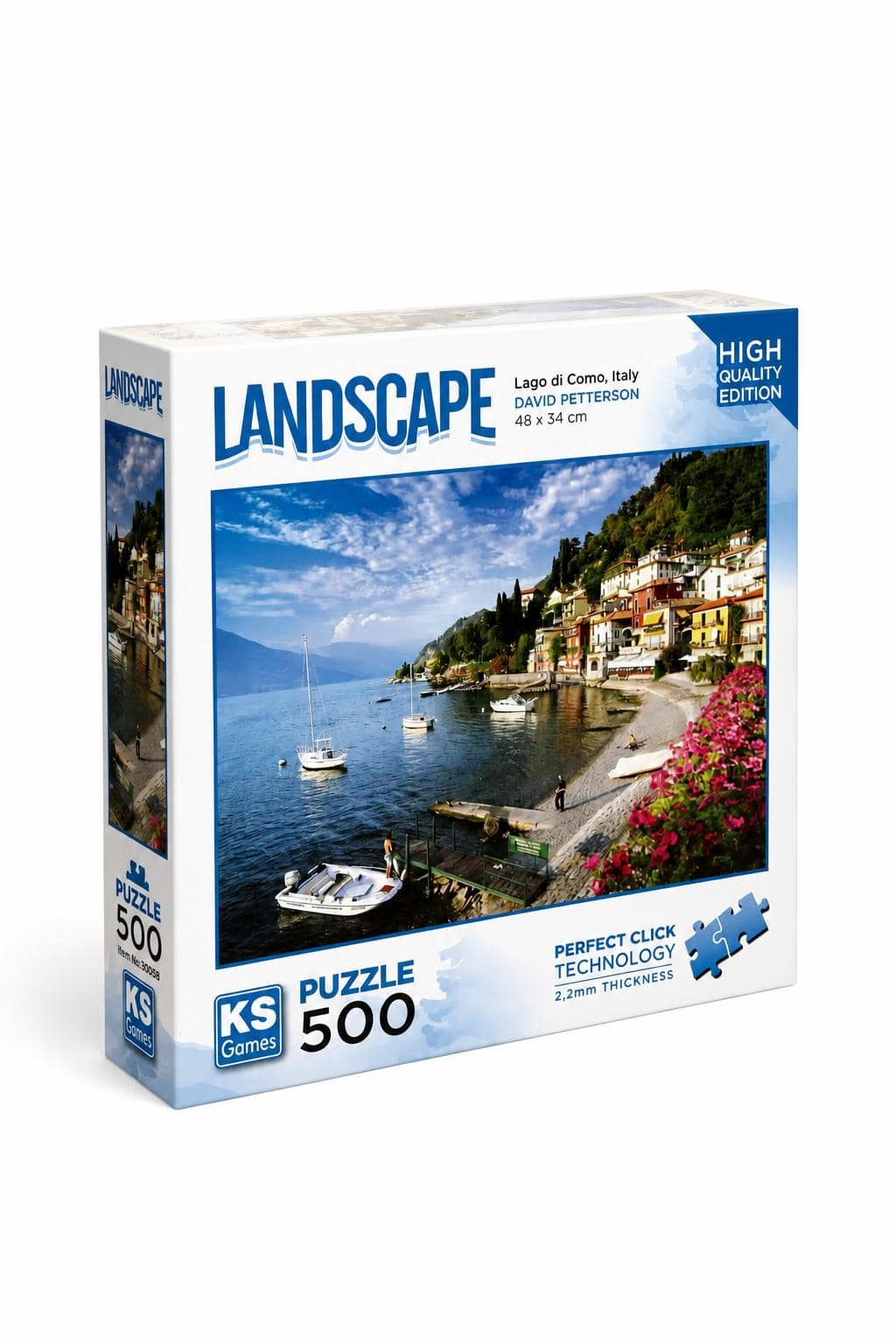 b3f86f46-ec9d-4b15-97aa-4faed18162b3.jpg بازل KS Games LANDSCAPE 500 قطعة Lago di Como 12419 - الصورة 1