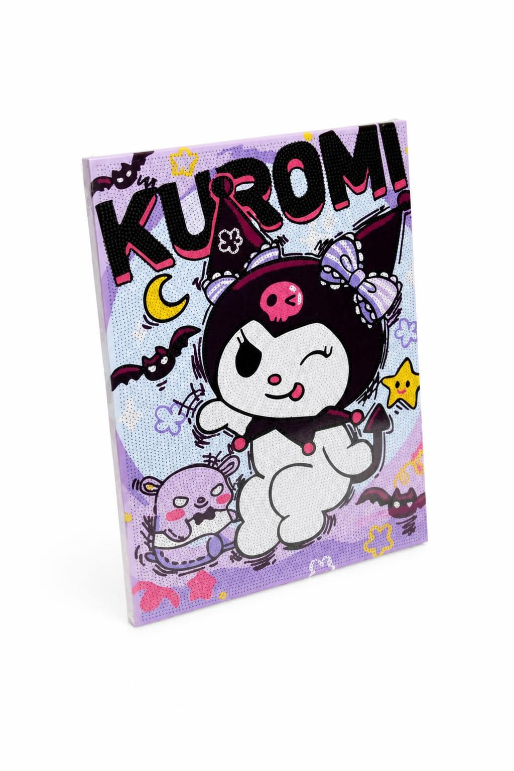 b435c451-a266-4289-81fd-8fd9e9c2b882.jpg لوحة تلوين ستراس Kuromi ببرواز خشبي 30*40 سم - 9934105 - الصورة 1