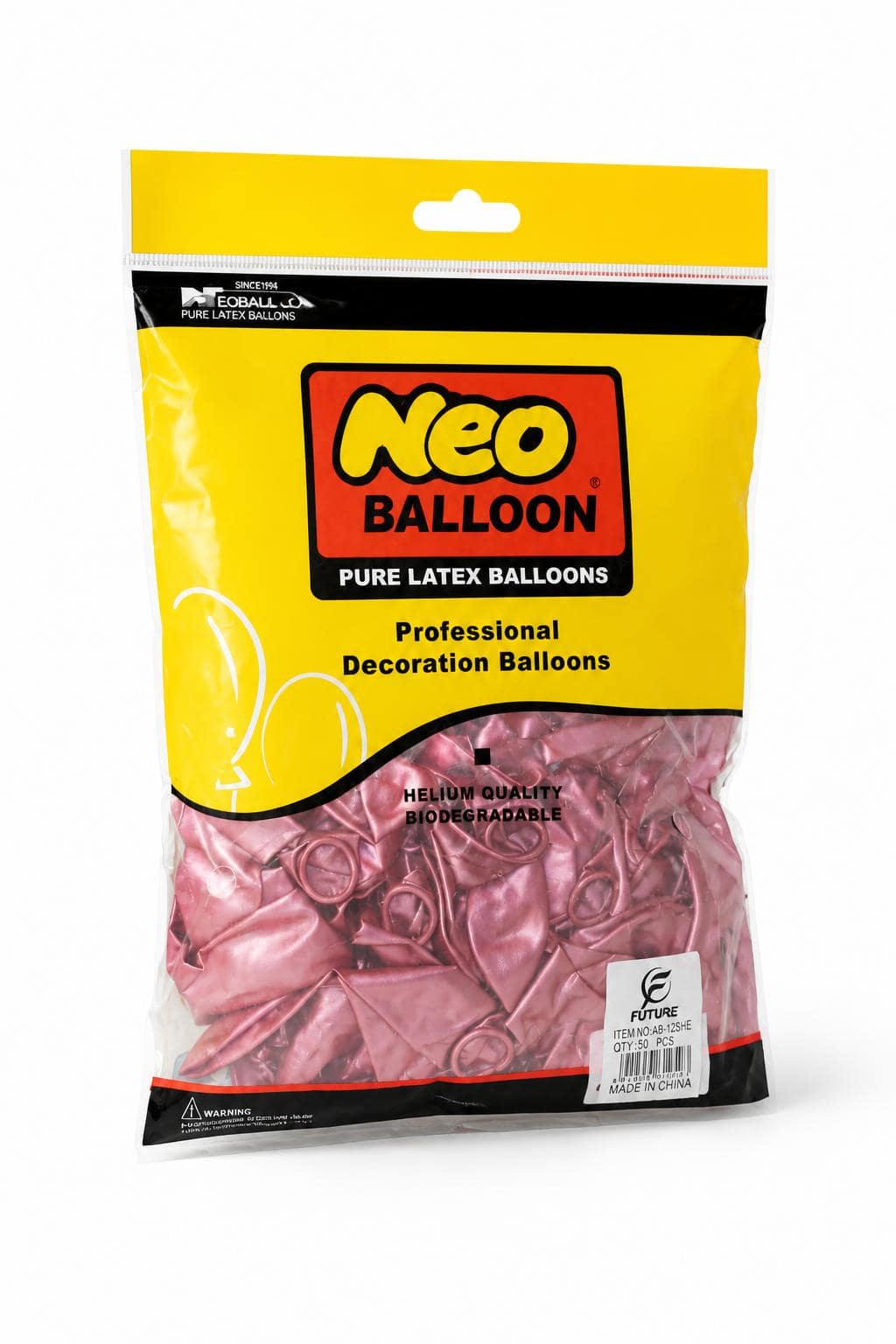 b84e3c7f-068c-4886-81c3-ed40a8c18623.jpg بالونات Neo Balloon وردية 50 قطعة 220 غرام - موديل 11891 - الصورة 1