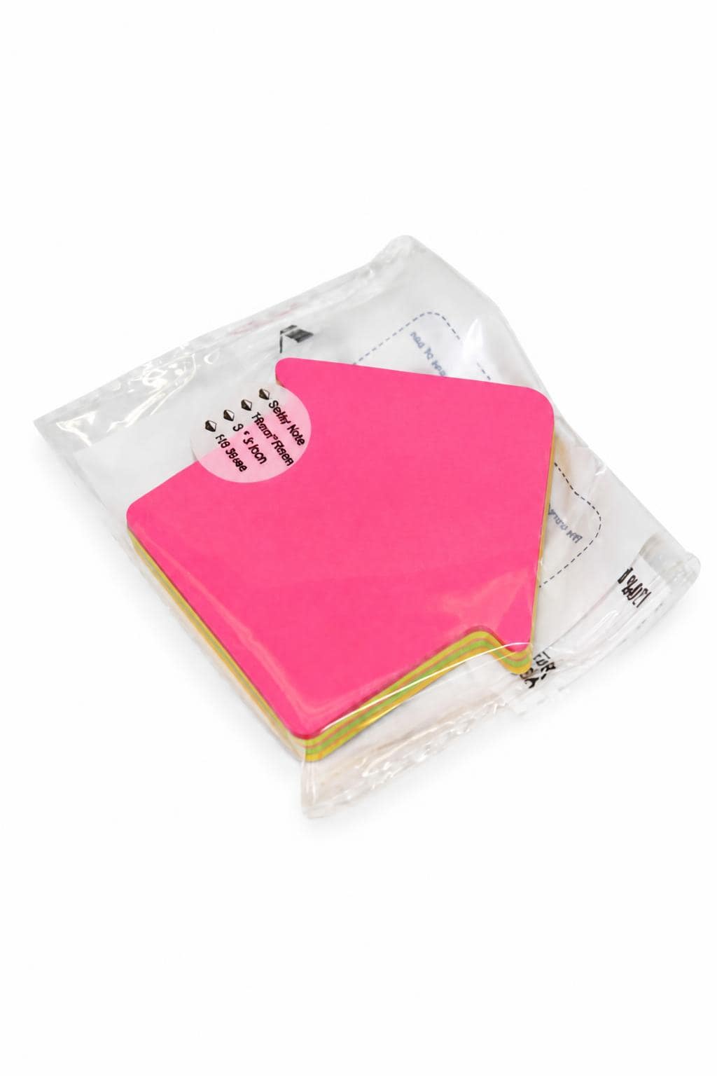 b921da05-ff99-4d09-b904-890ccee36d7f.jpg ورق ملاحظات لاصق فوسفوري بأشكال ملونة - موديل 13791 - الصورة 1