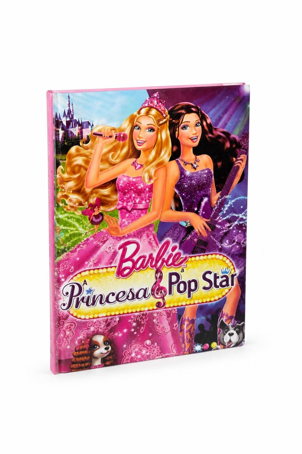 b970a664-8aa7-4fd1-b85e-831501ee9adb.jpg دفتر ذكريات Barbie Princess & Pop Star بمطاطة A5 - 8813 - الصورة 1
