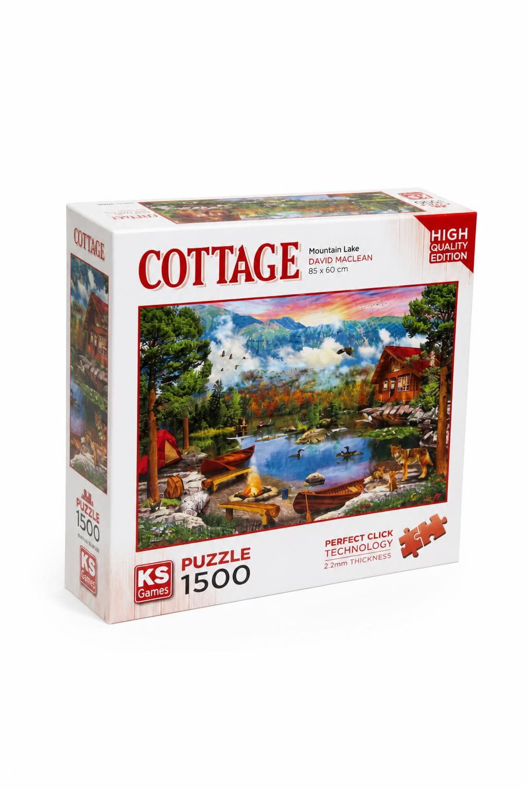 b9ad2e51-fbbc-4270-a8e7-4f71f7474b7d.jpg بزل KS Games COTTAGE Mountain Lake 1500 قطعة 85 x 60 CM - الصورة 1