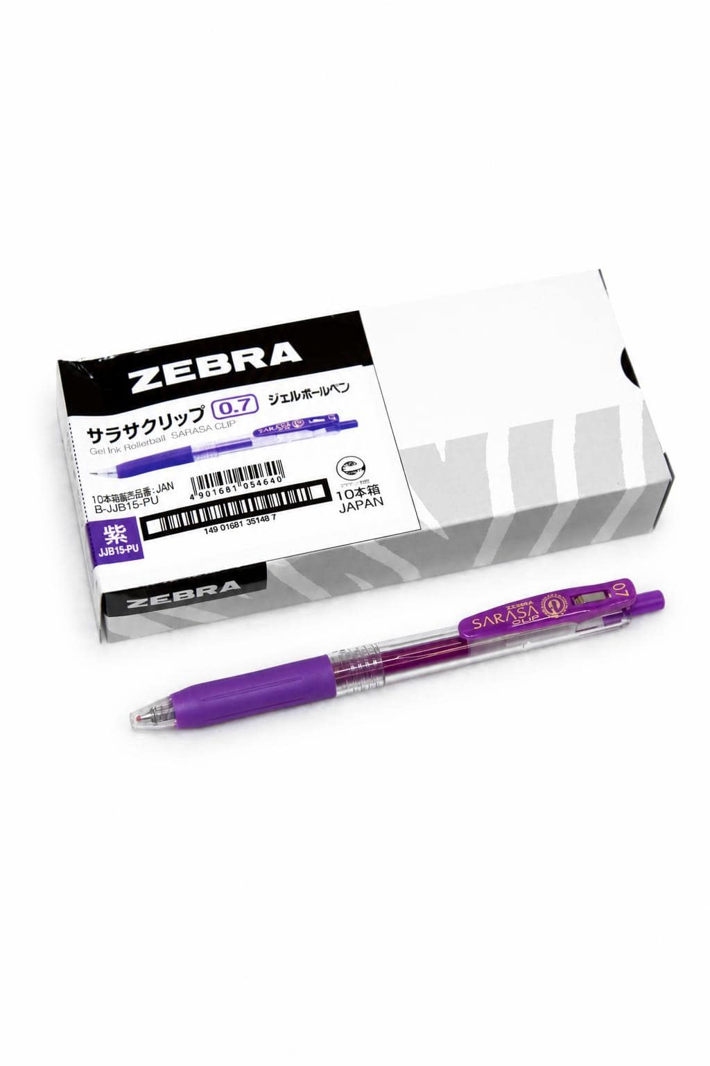 bc5f93ba-42ec-4215-92f9-a8bddc8de6e1.jpg قلم ZEBRA SARASA CLIP جل بنفسجي 0.7 موديل 4068944 - الصورة 1