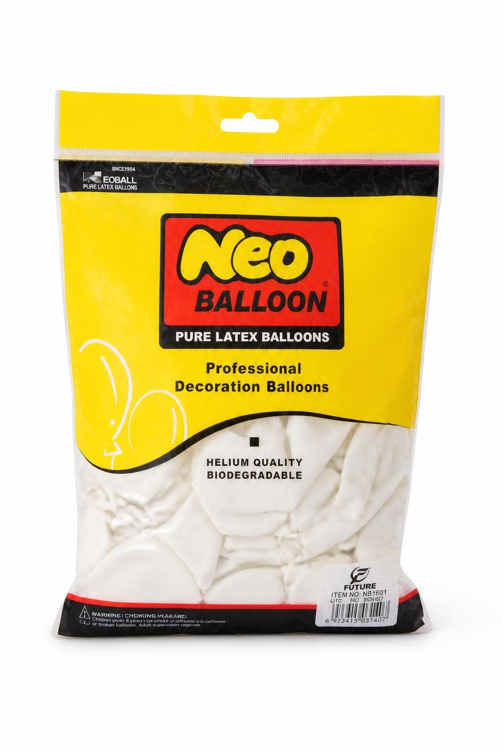 bdb38a4c-1b20-4815-bd30-709e7e2d4f7d.jpg كيس بوالين Neo Balloon لاتكس أبيض 50 قطعة، 220 غ - 11892 - الصورة 1