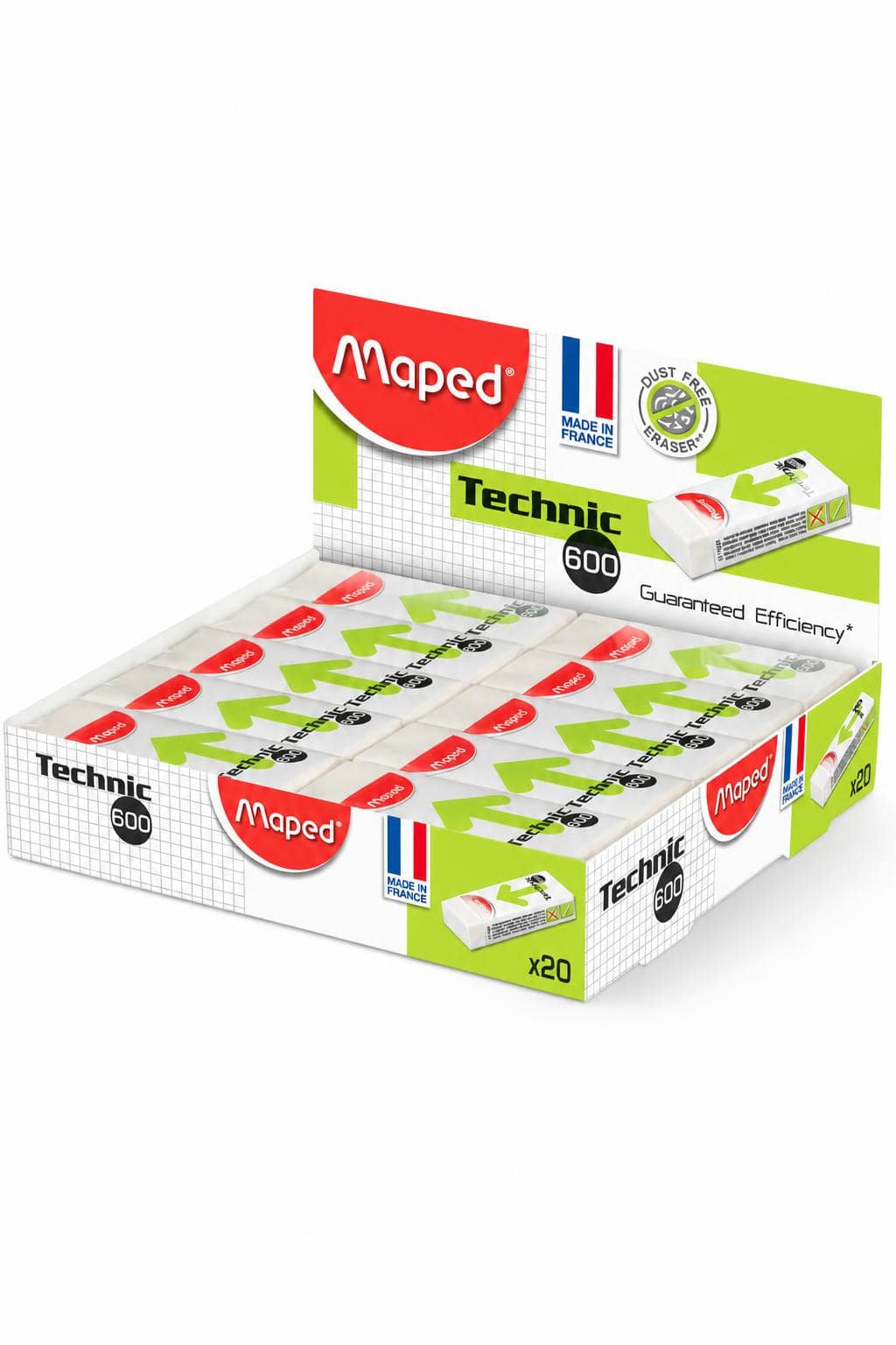 c27ff1f9-8ed4-45b3-b00a-389b3c93d19a.jpg علبة محايات Maped Technic 600 كبيرة x20 - موديل 14820 - الصورة 1