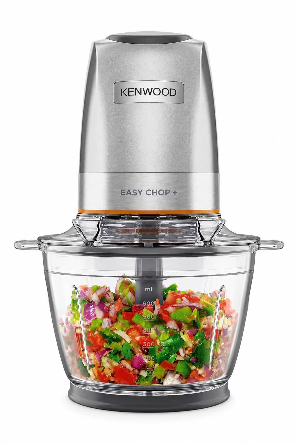 c4a9332a-6686-4b9f-80bc-2c06f116907c.png مفرمة كهربائية زجاجية Kenwood Easy Chop+ بقدرة 500 واط وسرعتين CHP62.470SI - الصورة 1