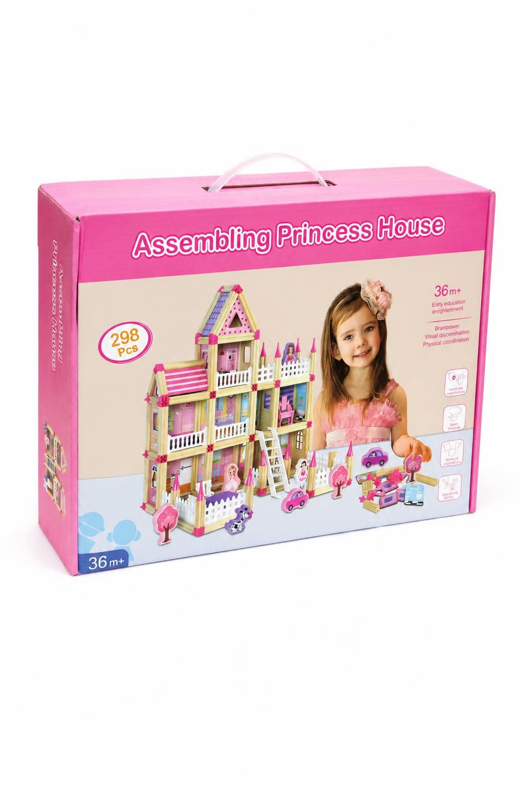 c9aaceba-1dc5-41d6-adff-77db3881f56f.jpg لعبة بناء Assembling Princess House الخشبية 298 قطعة - 7682764 - الصورة 1