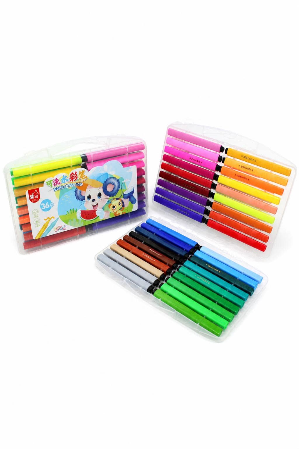 ca24da57-2167-4217-8c95-2d8dce26eabb.jpg حقيبة ألوان فلماستر بلاستيكية 36 لون - موديل 5108 - الصورة 1