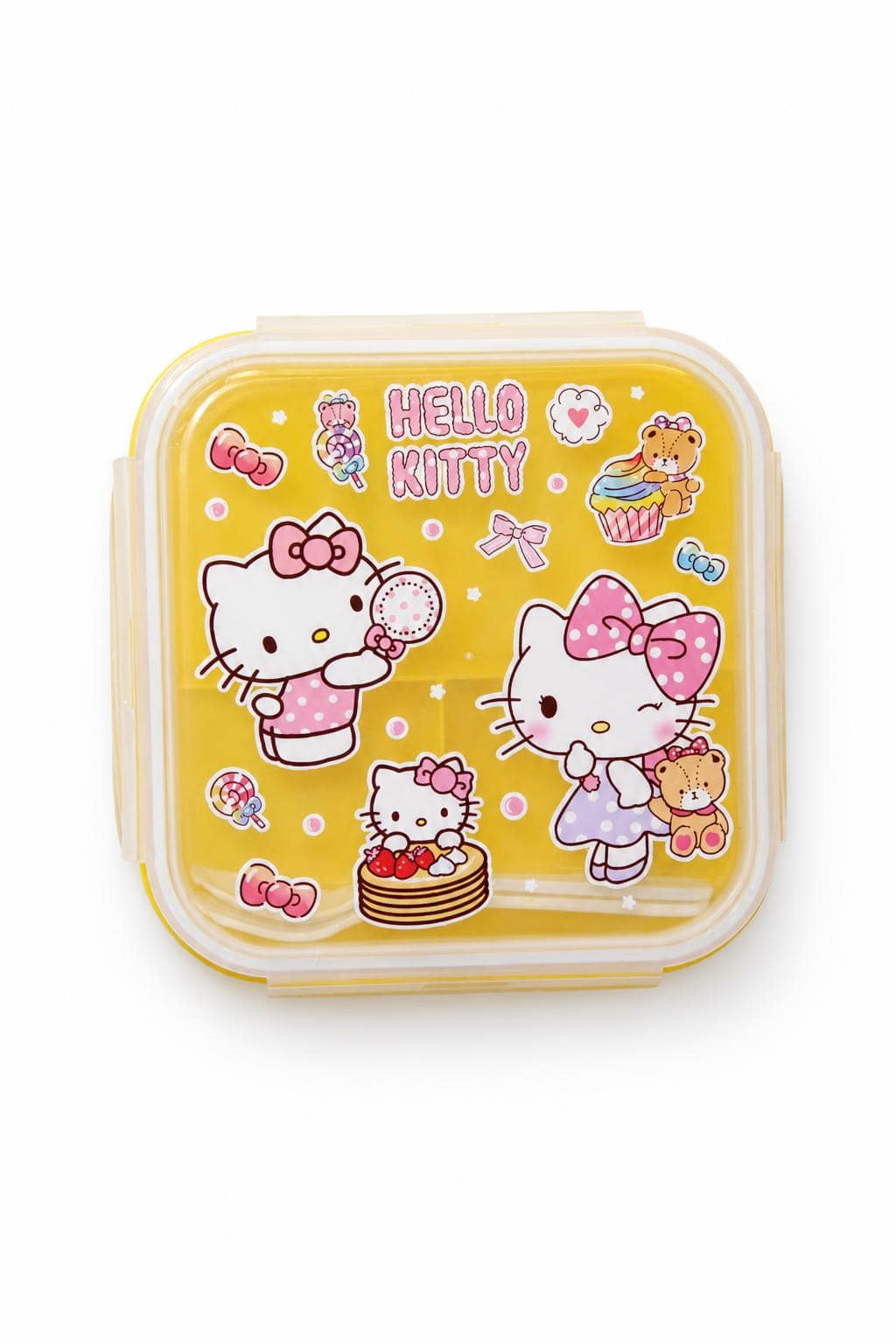 cccbb4ab-fc69-4556-bae0-11a94545aaae.jpg حافظة طعام بلاستيكية بتصميم Hello Kitty موديل 4517064 - الصورة 1