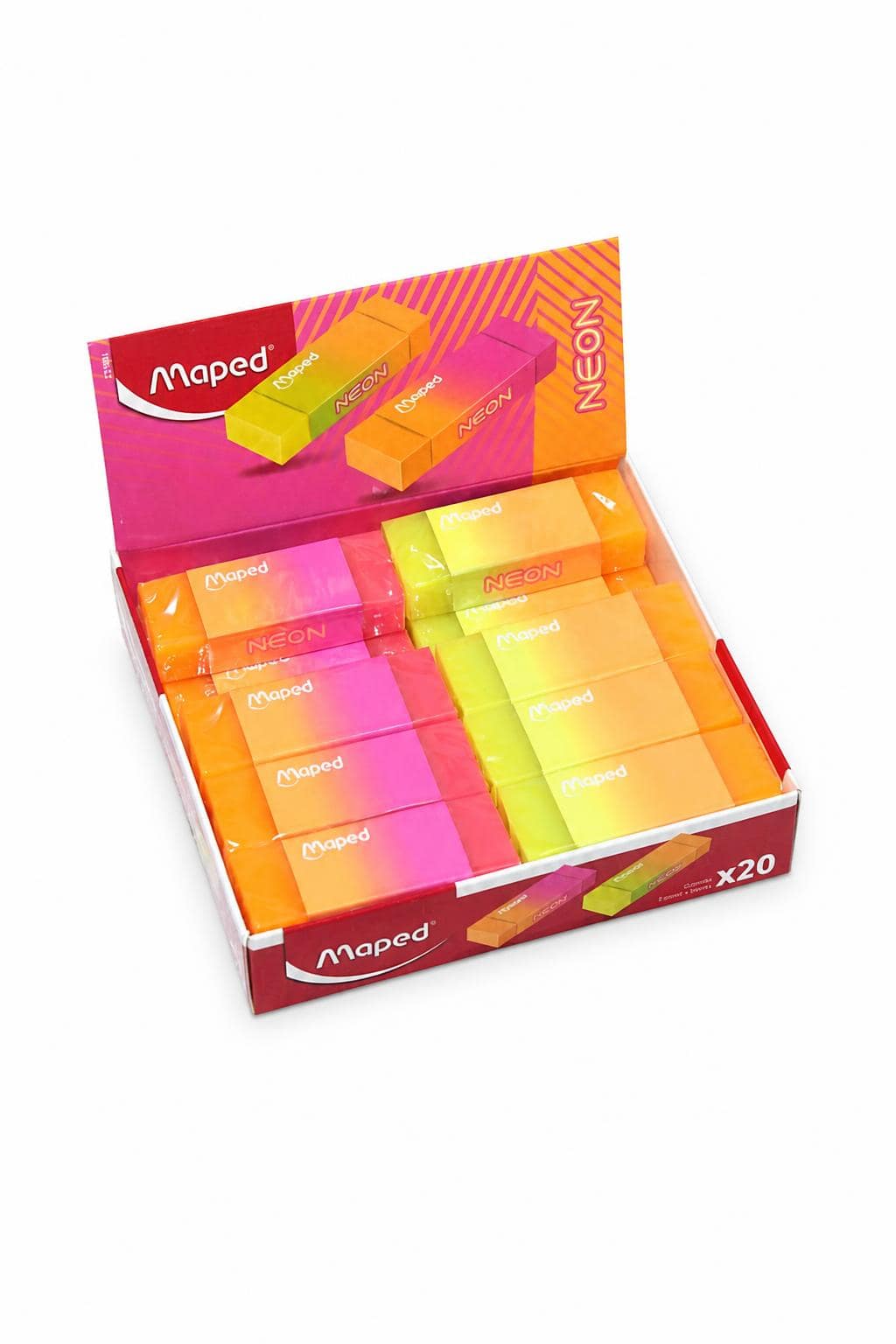 cd36058e-b1c9-46aa-a506-6892e3875727.jpg محاية Maped Neon ملونة علبة 20 قطعة - موديل 4815739 - الصورة 1