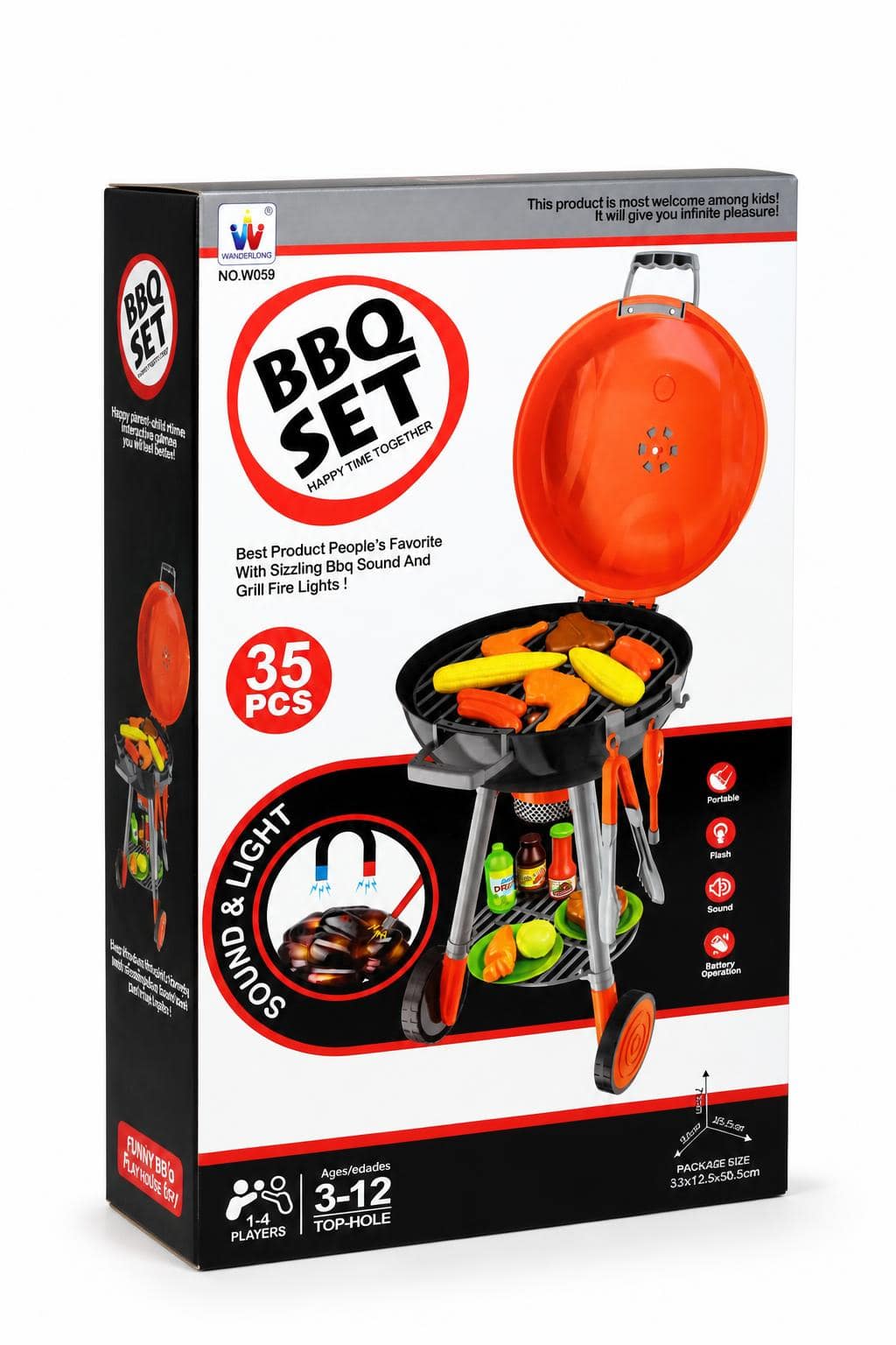 cd7c53fc-73c0-4045-80f5-31a8d8159ced.jpg ستاند شوي BBQ للأطفال WANDERLONG 35 قطعة - 4173052 - الصورة 1