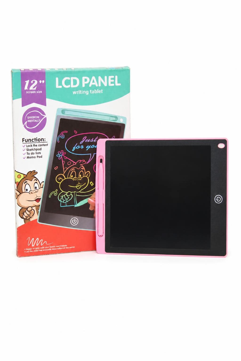 d0e80065-de81-4241-a38f-adfc396d131f.jpg تابلت كتابة ورسم LCD مقاس 12 إنش مع قلم - موديل 4052857 - الصورة 1