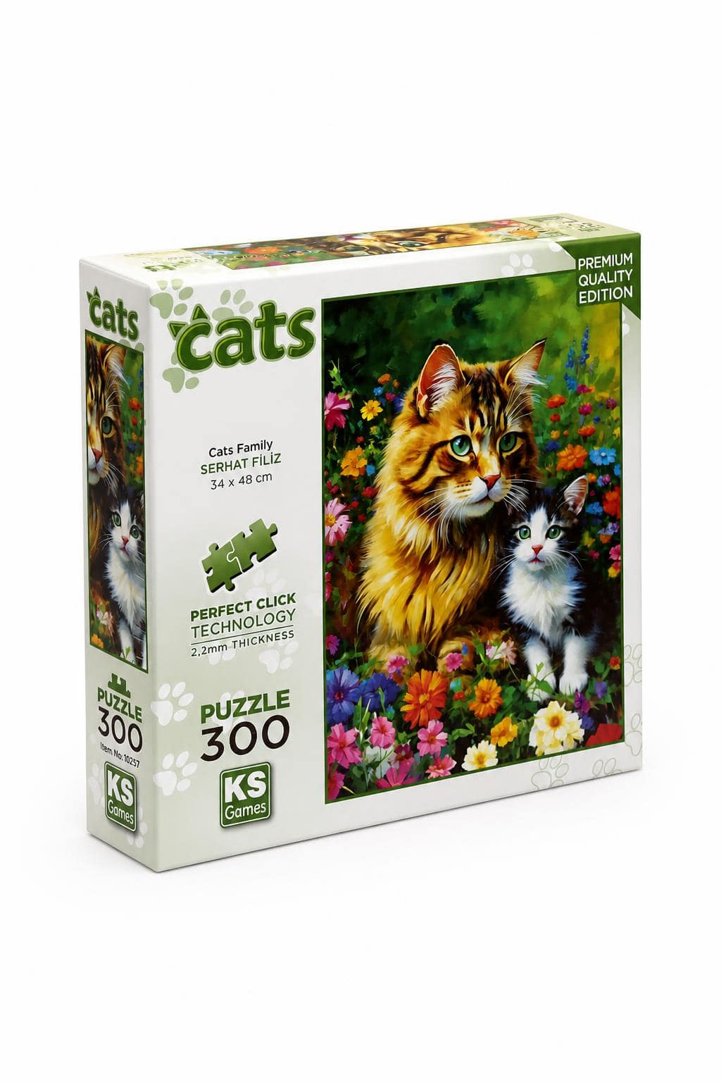 d14833e6-f051-44a1-bde0-e3ac4e8f6878.jpg بازل KS Games Cats Family 300 قطعة 34 x 48 cm - موديل 12428 - الصورة 1