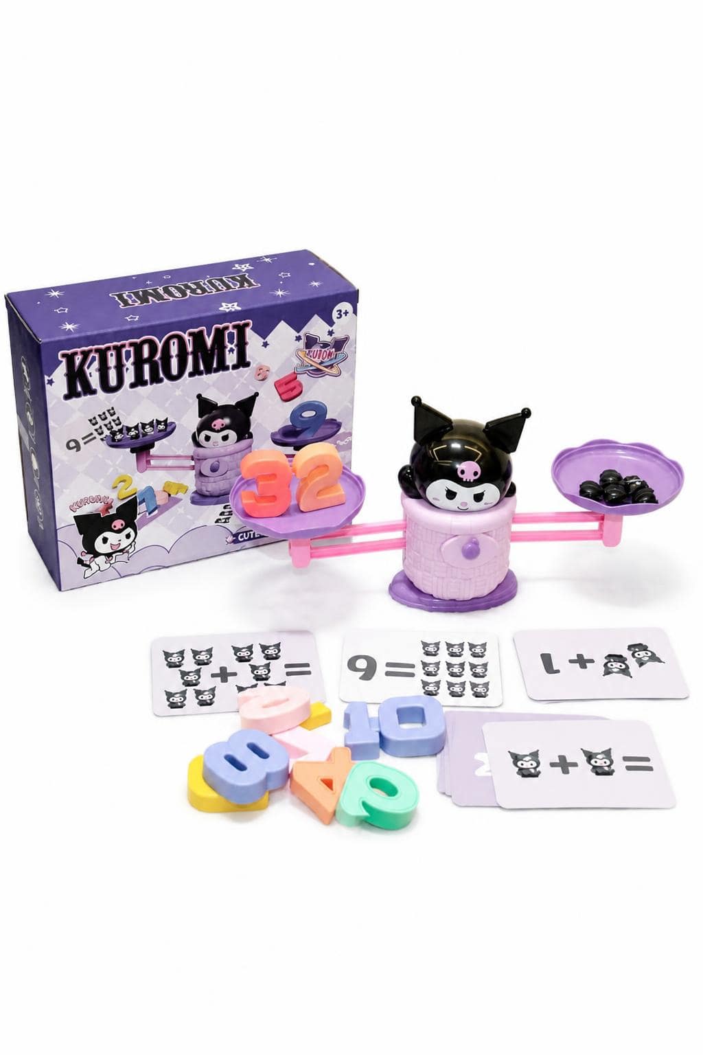 d22e4ddc-051f-4bb2-b449-cee2f14c79e1-1.jpg ميزان KUROMI التعليمي البلاستيكي للأرقام - موديل 15497 - الصورة 1