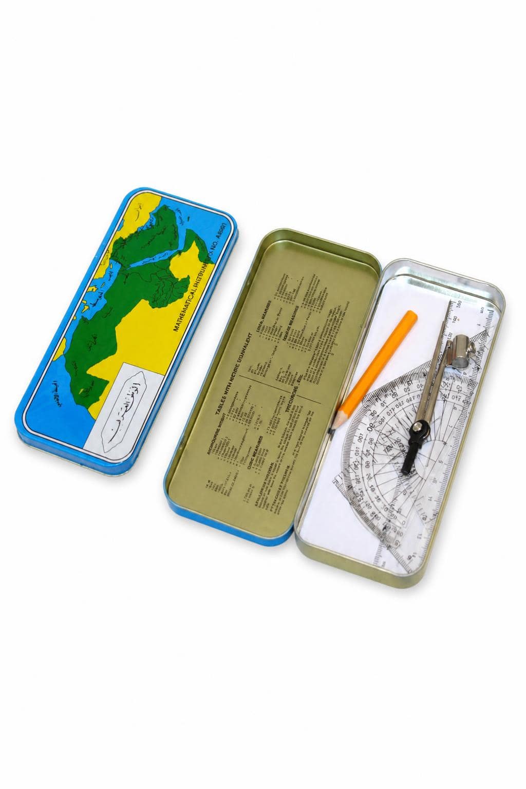 d23d4c3b-bb49-444a-a4cf-e04ba430ba09.jpg علبة هندسة معدنية بأدوات قياس ورسم - موديل 6834069 - الصورة 1