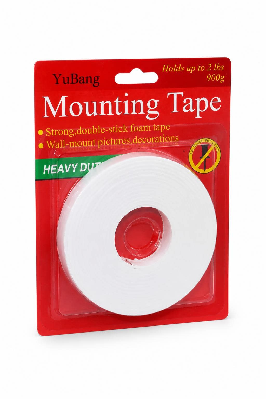 d277e098-5525-43b7-97b0-00875d36f7a1.jpg شريط تثبيت إسفنجي دبل فيس YuBang يتحمل حتى 900g - 5718 - الصورة 1
