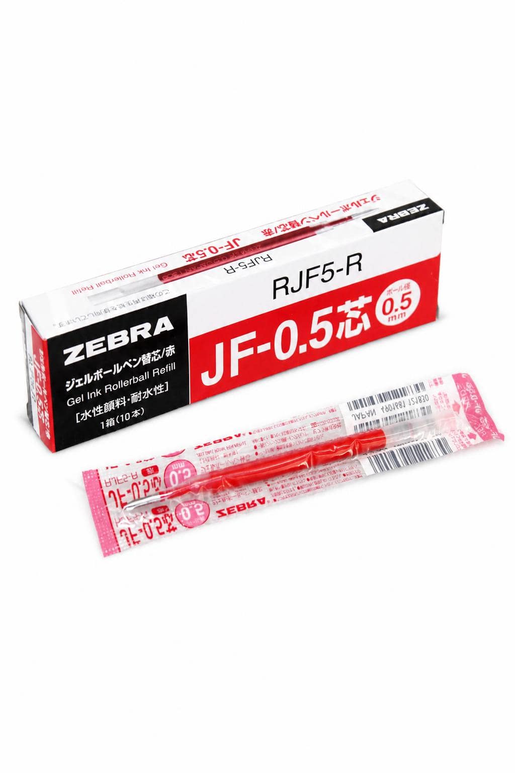 d334f145-ac41-4f72-8626-652599914df5.jpg علبة خراطيش حبر جل ZEBRA Sarasa Clip 0.5 أحمر - 12108 - الصورة 1