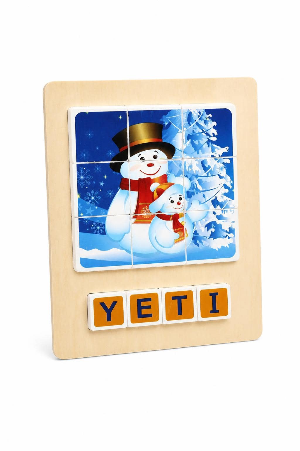 d4ff7836-05a2-4e17-b20e-ee7ce2abd4ce.jpg لوحة بزل خشبية مع تركيب كلمة YETI موديل 15788 - الصورة 1