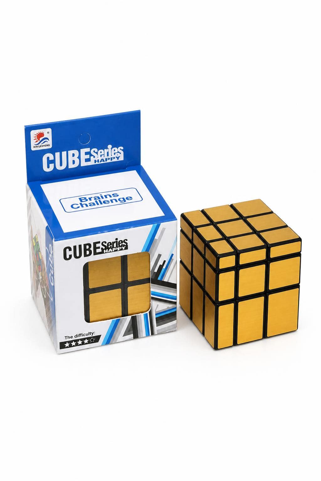 dbb6e312-e405-4928-a994-963db8eabba4.jpg مكعب روبك مراية ذهبي بتصميم عاكس - موديل 12446 - الصورة 1