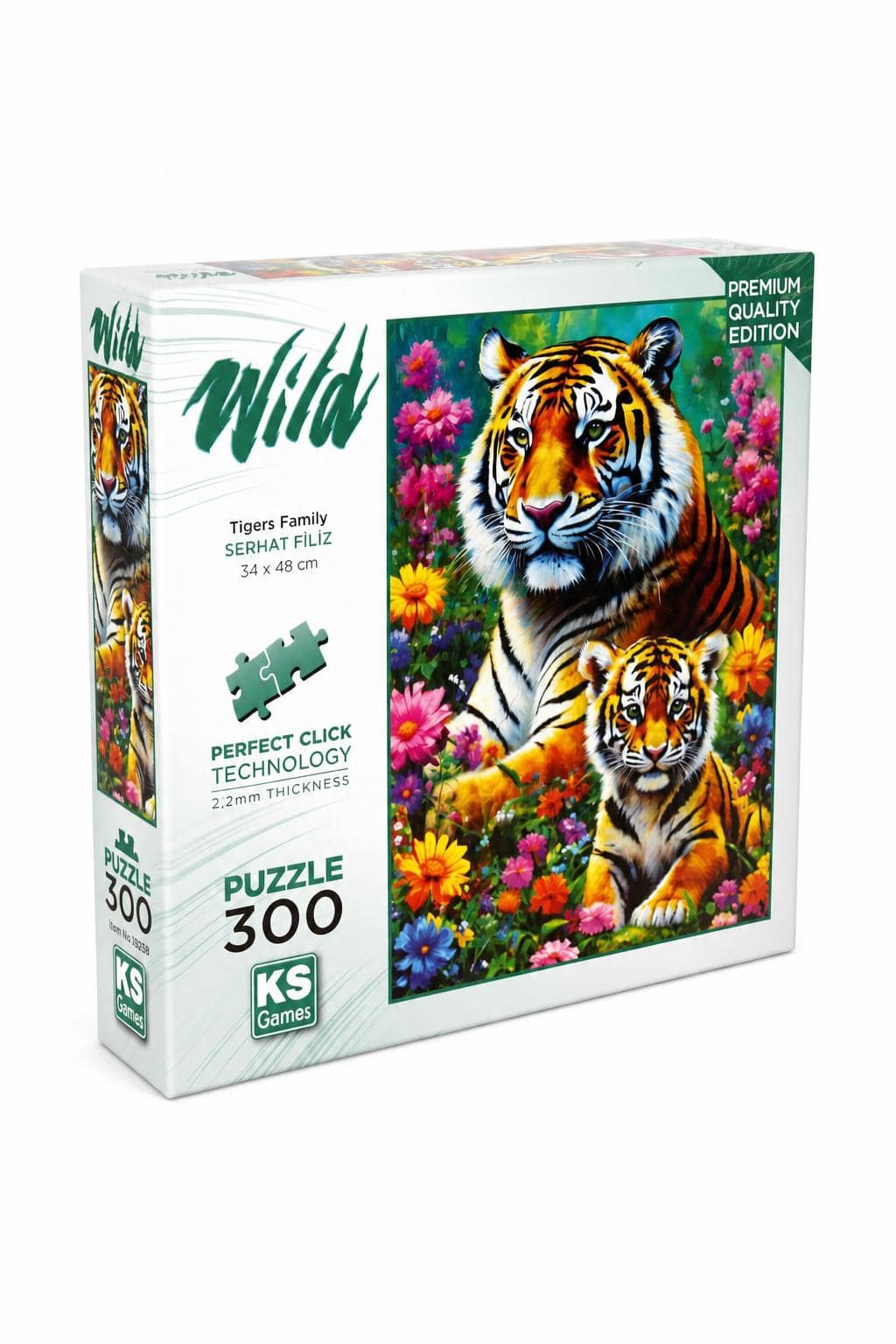 dddd7432-7417-4b90-aac1-b6cf0f998949.jpg بازل KS Games Wild Tigers Family 300 قطعة - موديل 12425 - الصورة 1