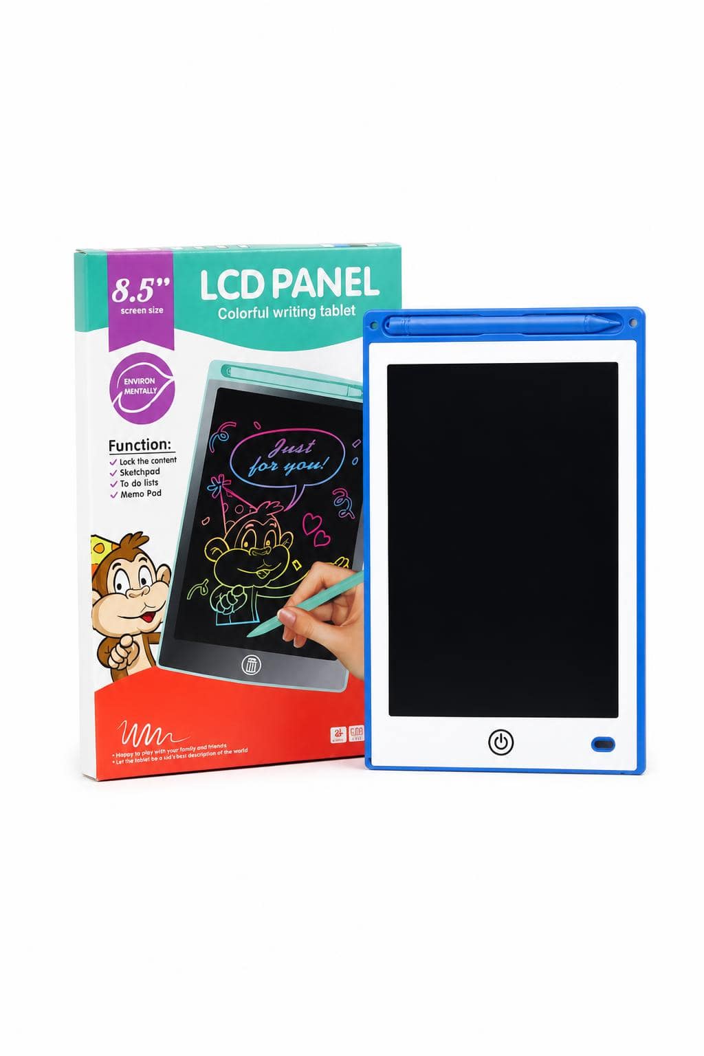 de3c2c8a-ce3f-4fa9-a9ca-21731b25db86.jpg تاب كتابة ورسم LCD TABLET ملون 8.5 انش - موديل 16362 - الصورة 1