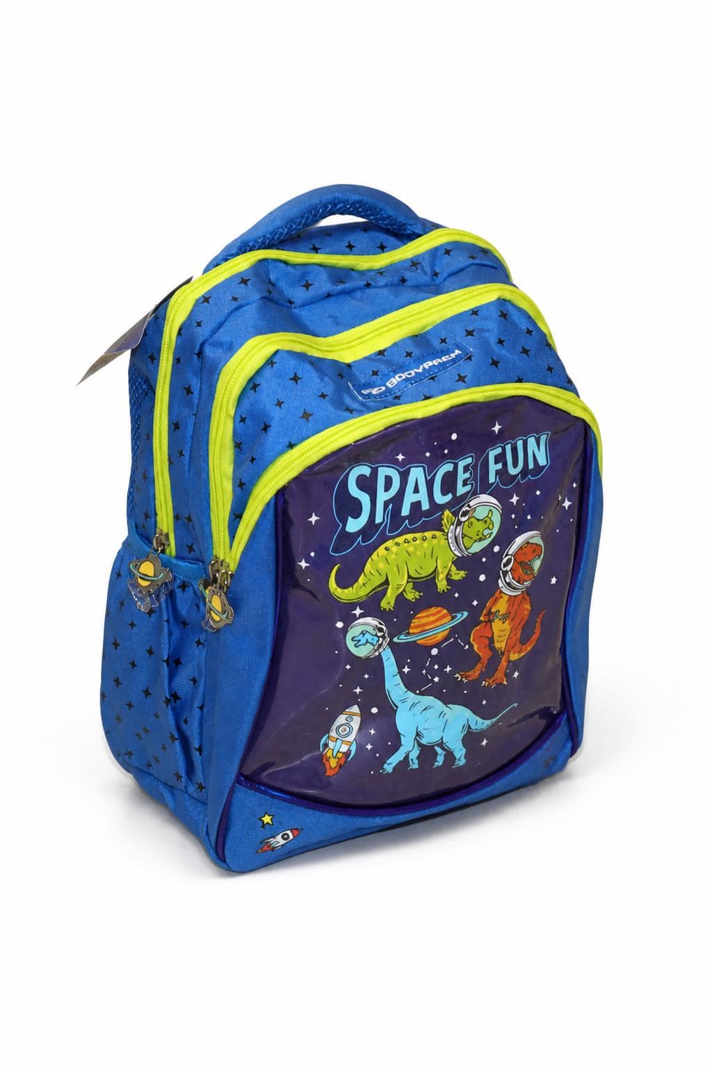 e068bb0a-f529-4819-bd89-ceb2b3cb8646.jpg حقيبة ظهر BodyPack للأطفال 15 إنش بتصميم Space Fun - الصورة 1
