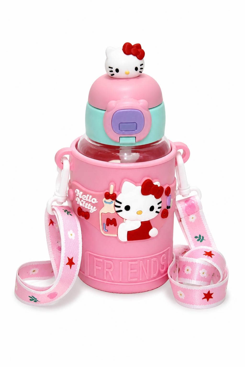 e2414c6c-35a7-4da1-9f49-9be087f943f8.jpg مطرة بلاستيكية للأطفال بتصميم Hello Kitty وحمالة - 2972546 - الصورة 1